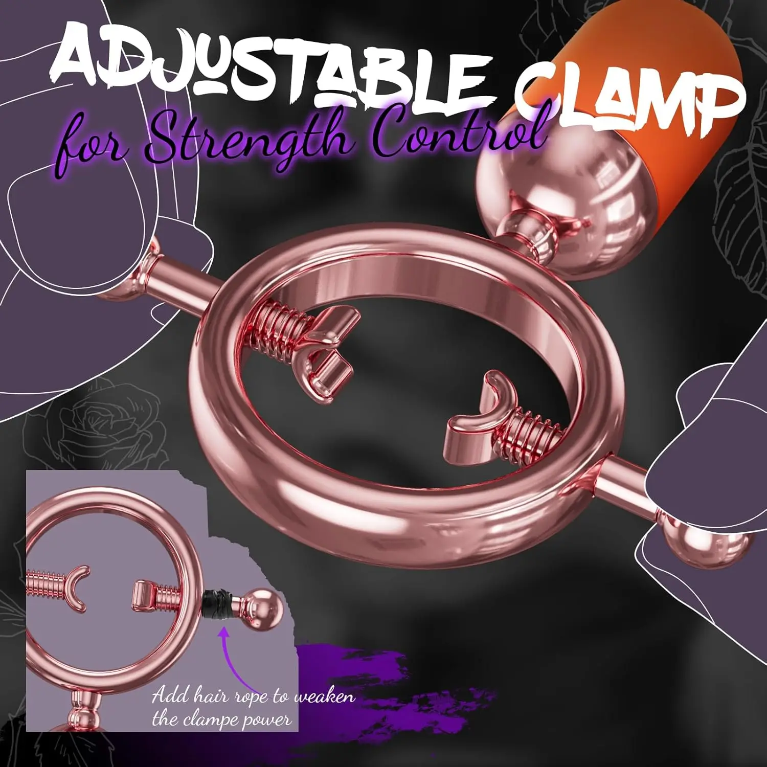 Numb الحلمة كليب SM لوازم الكهربائية الحلمة كليب الثدي جهاز هزاز لتدليك الجسم قابل للتعديل الكبار محفز لعبة الجنس للأزواج الإناث