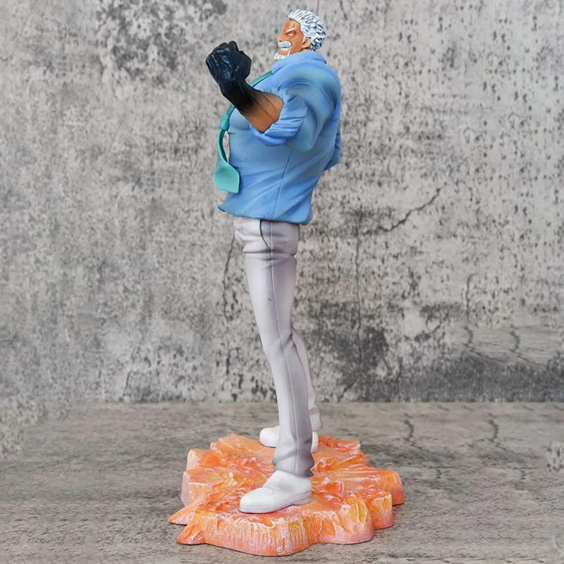 Figura de ação de uma peça 29.5cm macaco d kapu figuras mangá estatueta anime uma peça garp gk estátua modelo ornamentos brinquedos presente