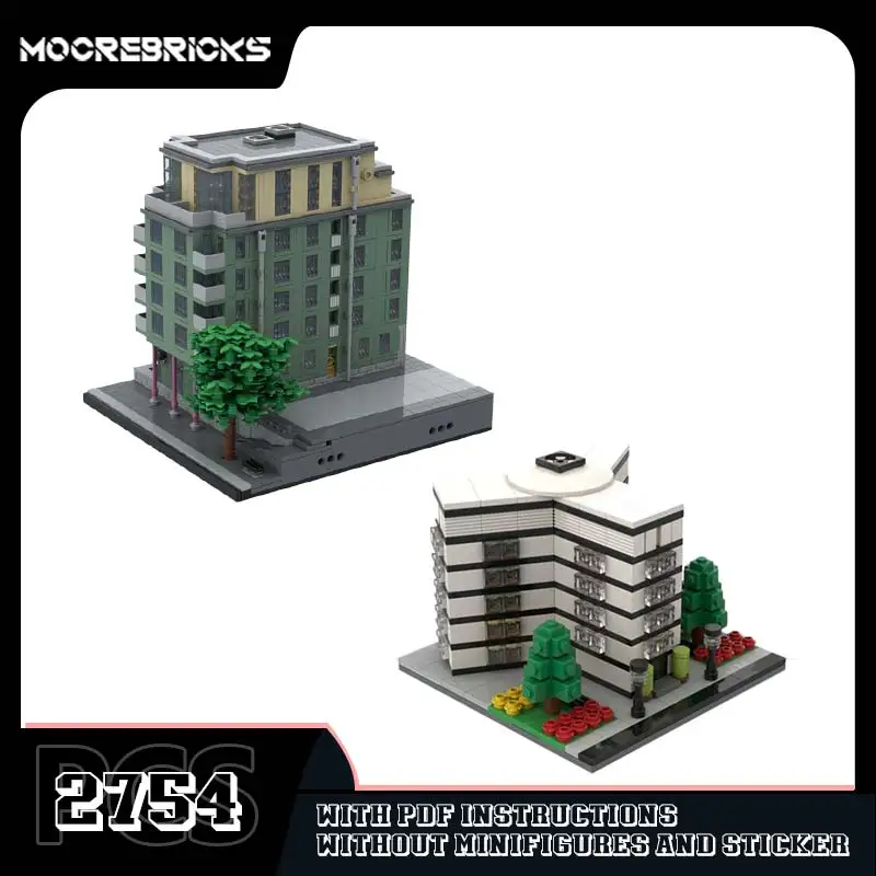 

MOC Stockholm Apartment Modular Community Building Block Model Set Educational Toy for Boys And Girls
