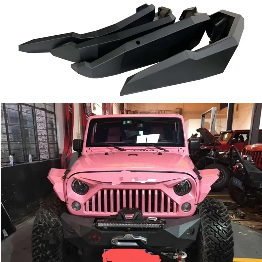 

LantSun J342 4pcs Fender Flares Aluminum Alloy For Jeep For Wrangler JK 2007-2017