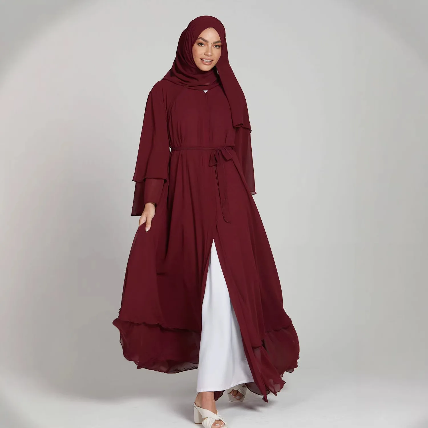 

Женские платья-абайи для Ид, скромные платья в стиле Дубай/Саудовская Аравия, мусульманские платья с кружевной отделкой, кардиганы, робы, марокканские кафтаны, джалабии, абайи для Рамадана