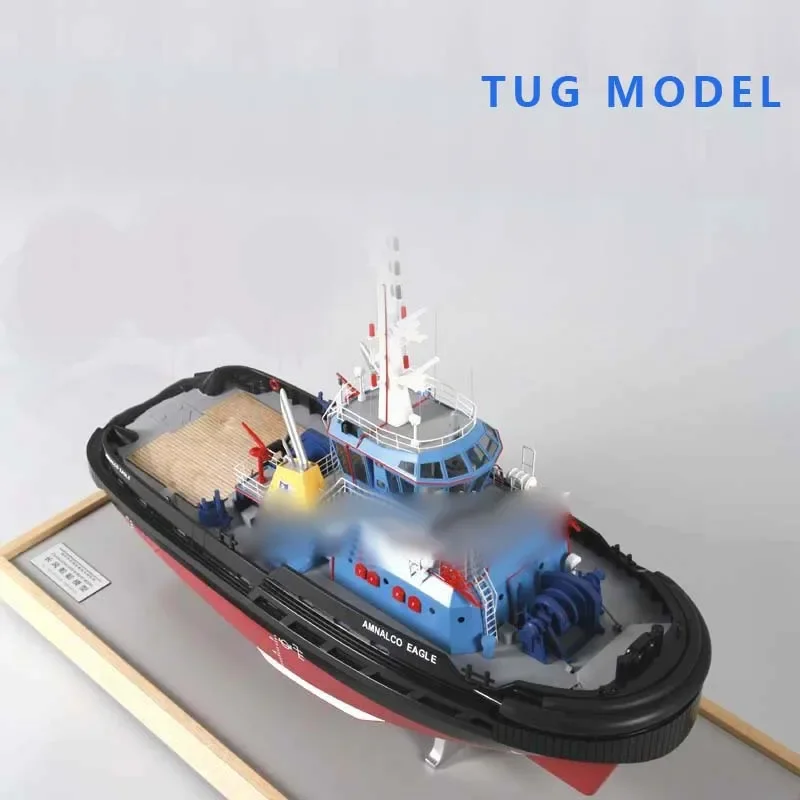 

Ship Model Tugboat Model Kit Tugboat Three-purpose Ship Mini Ornaments Small Engineering Ship Model Finished Product