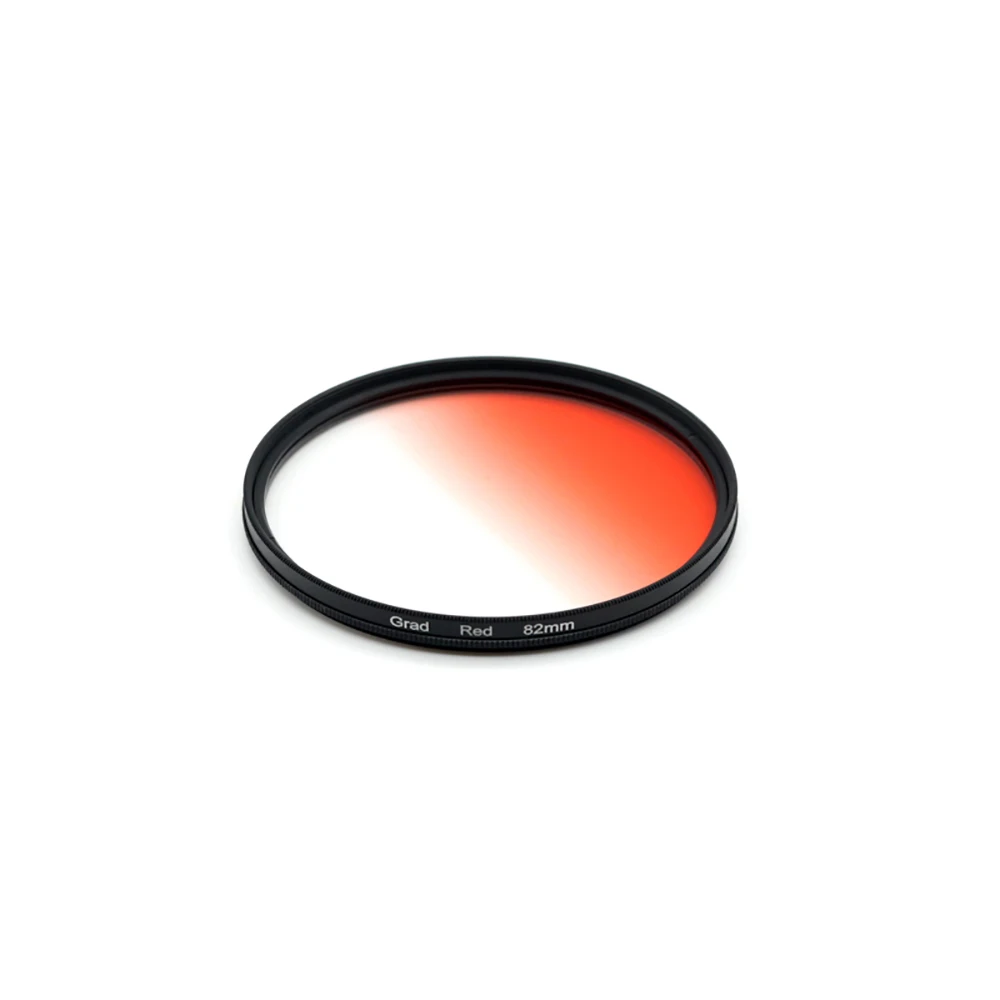 Universal Graduated Colour Circular Lens Filters Red Yellow Green Blue Orange 37mm-82mm For Camera Lens Accessories