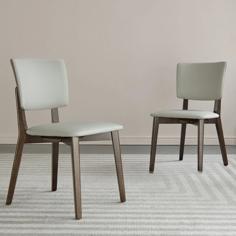 

Solid wood dining chair simple modern light luxury Italian minimalist small apartment Nordic home restaurant cafe hotel chair