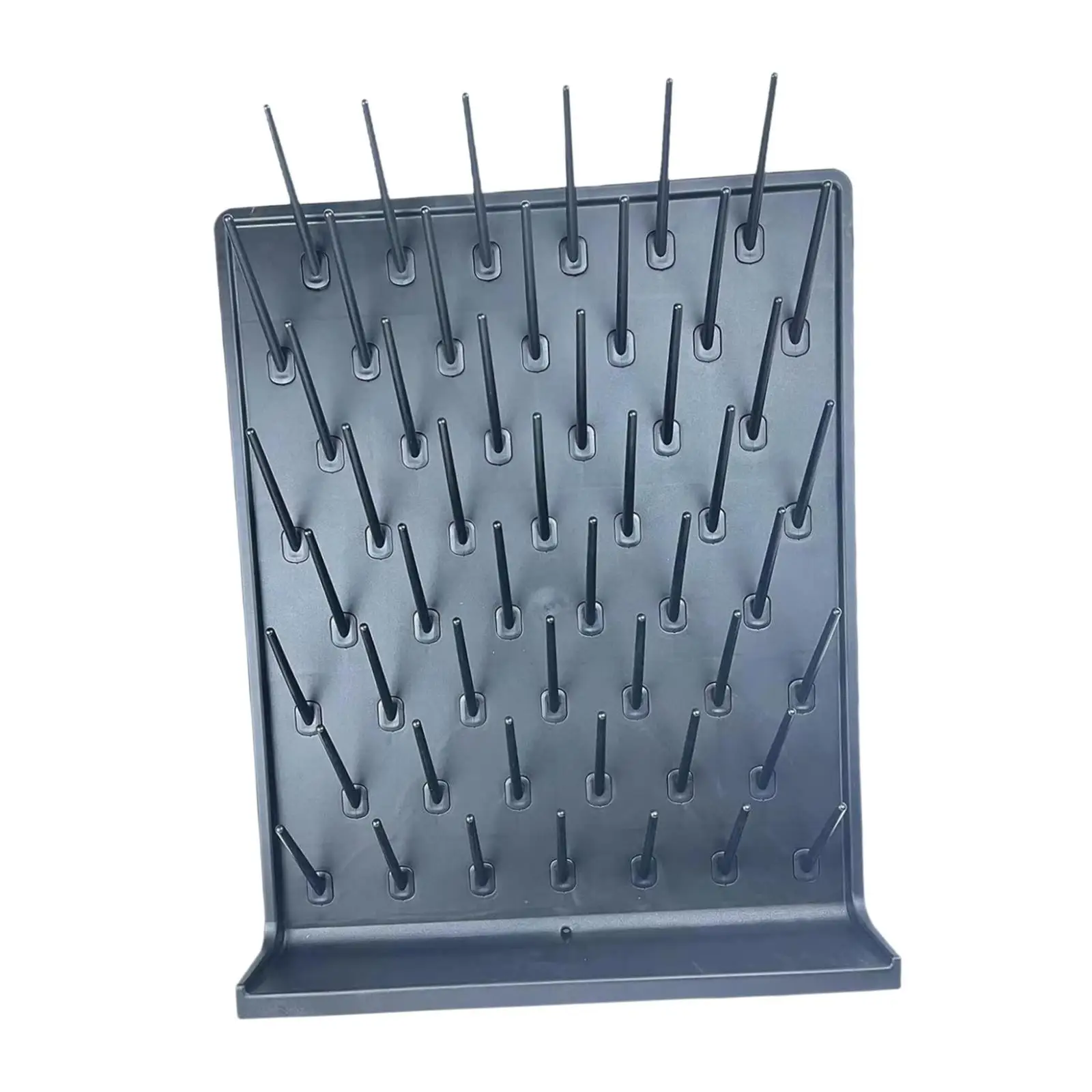 Glassware Rack 52 Detachable Pegs Space Saving Lab Draining Rack for Lab Glassware and Bottles