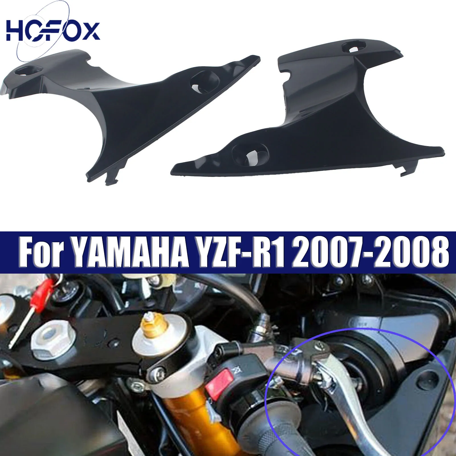 

For YAMAHA YZF-R1 2007-2008 Front Air Tube Ram Dash Cover Fairing Panel Case