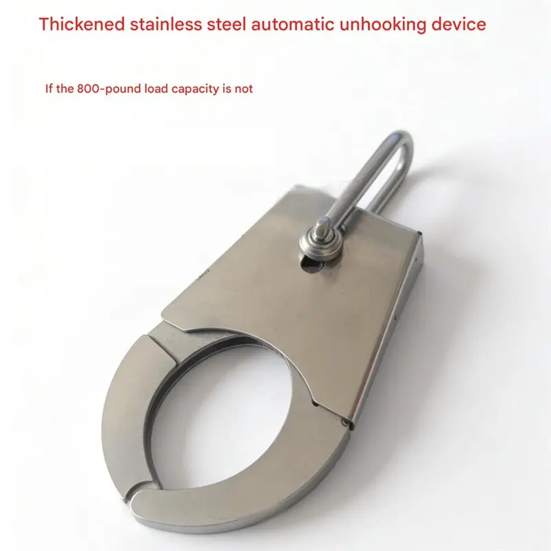 T24C Self-Locking Stainless Steel Auto Release Hook For Uavs Lifting Transport System 400Kg Capacity 1PCS