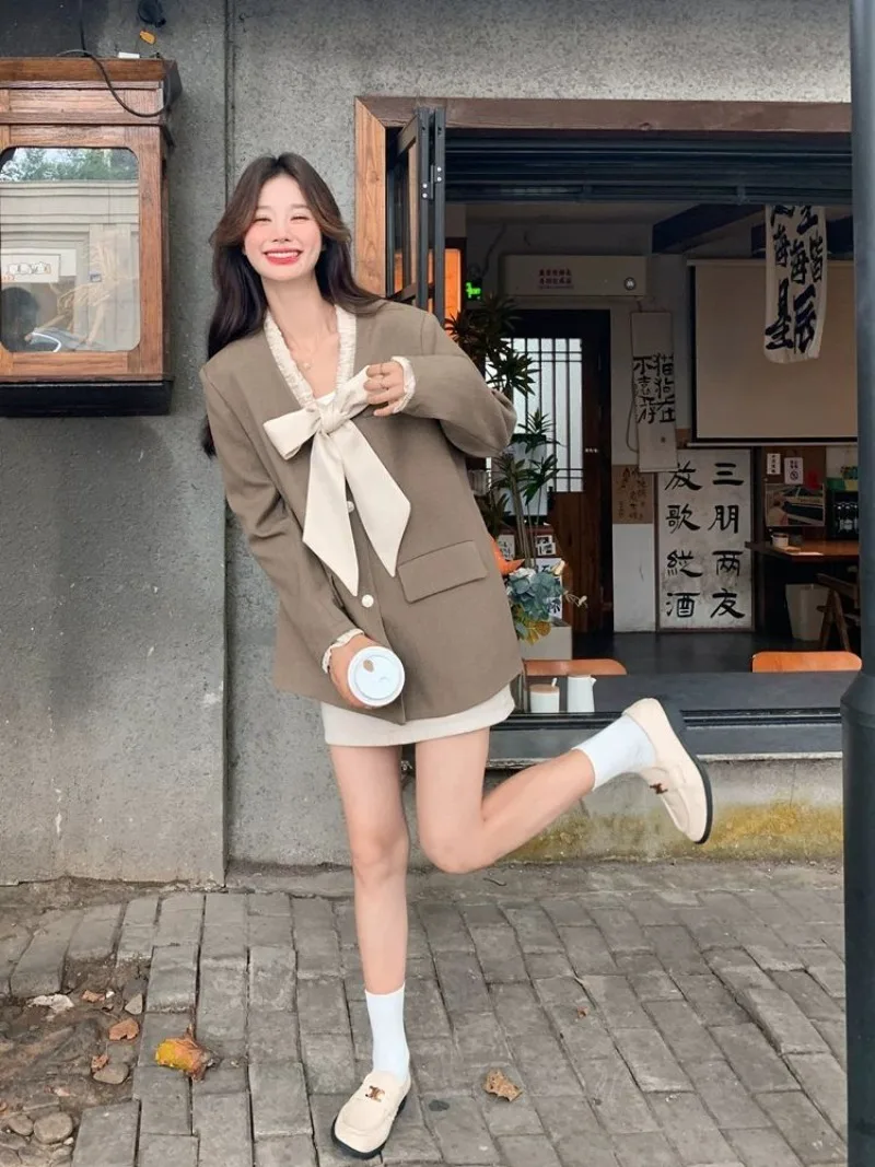 Shpmishal Abito francese alla moda e di fascia alta 2025 Primavera e autunno da donna Nuovo design Giacca da abito casual Abbigliamento femminile