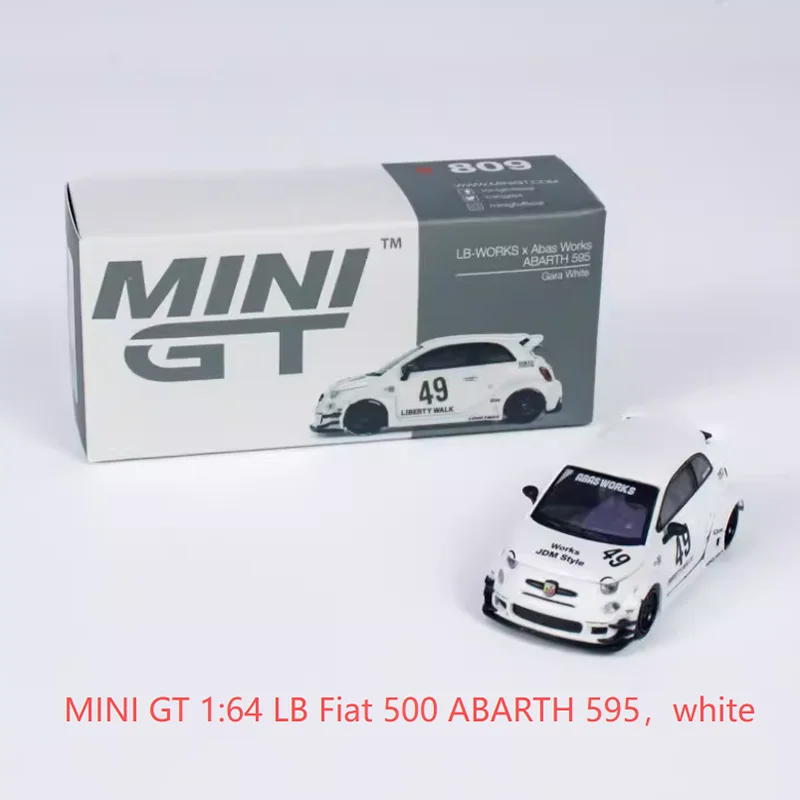 Mini GT 1:64 Scale LB 500 Abarth 595 Alloy Sports Car Model