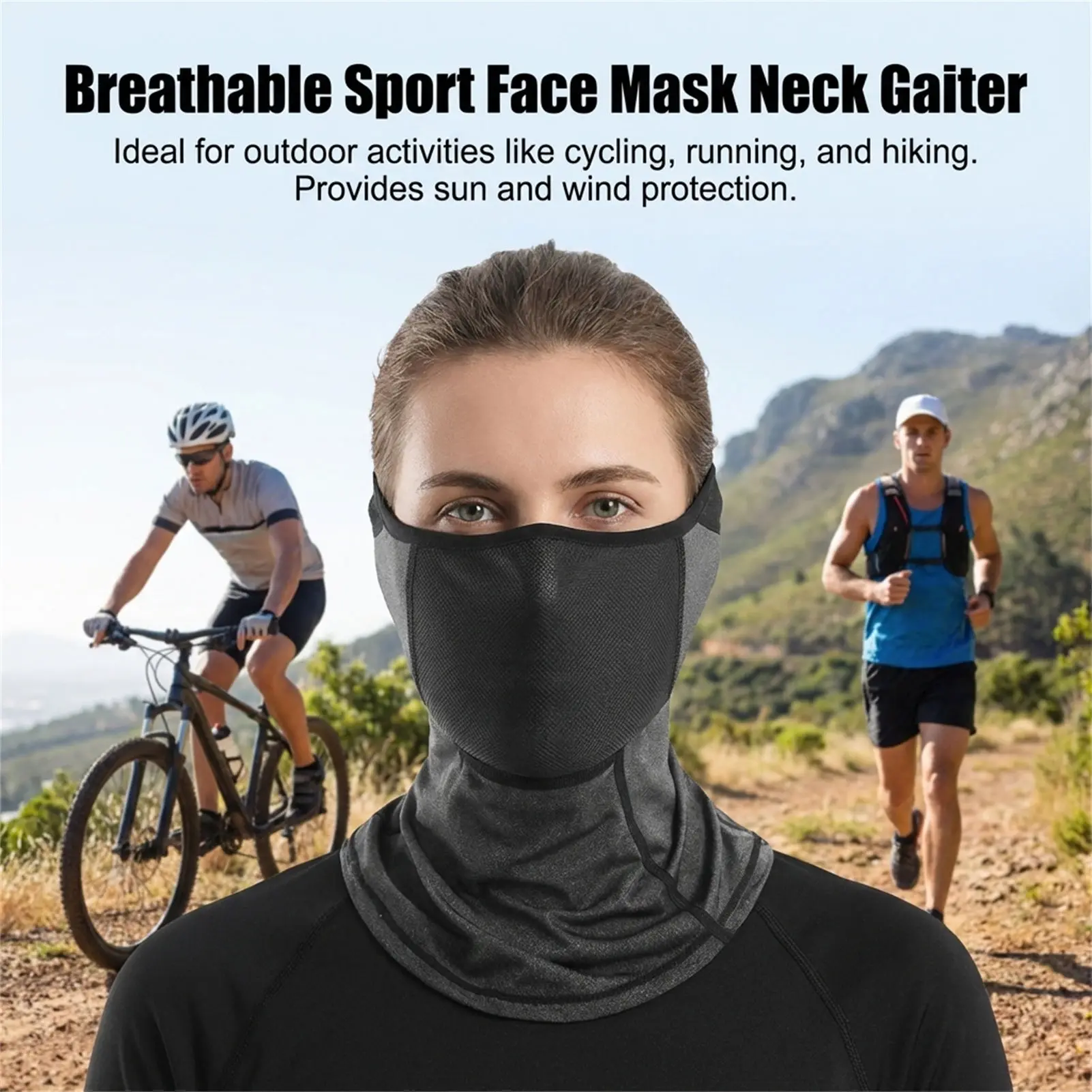 Ice Silk UV Protect Mask for Outdoor Cycling Anti-Ultraviolet Breathable Summer Use