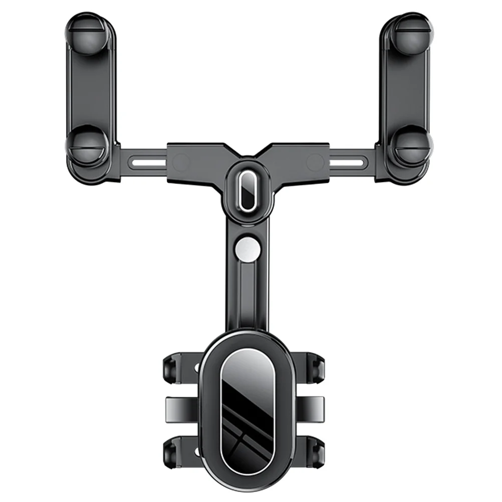 

Multifunctional Rear View Mirror Phone Holder Car Mount Rotatable 360 Degree Adjustable Stable Mirror Mount for Safe Driving