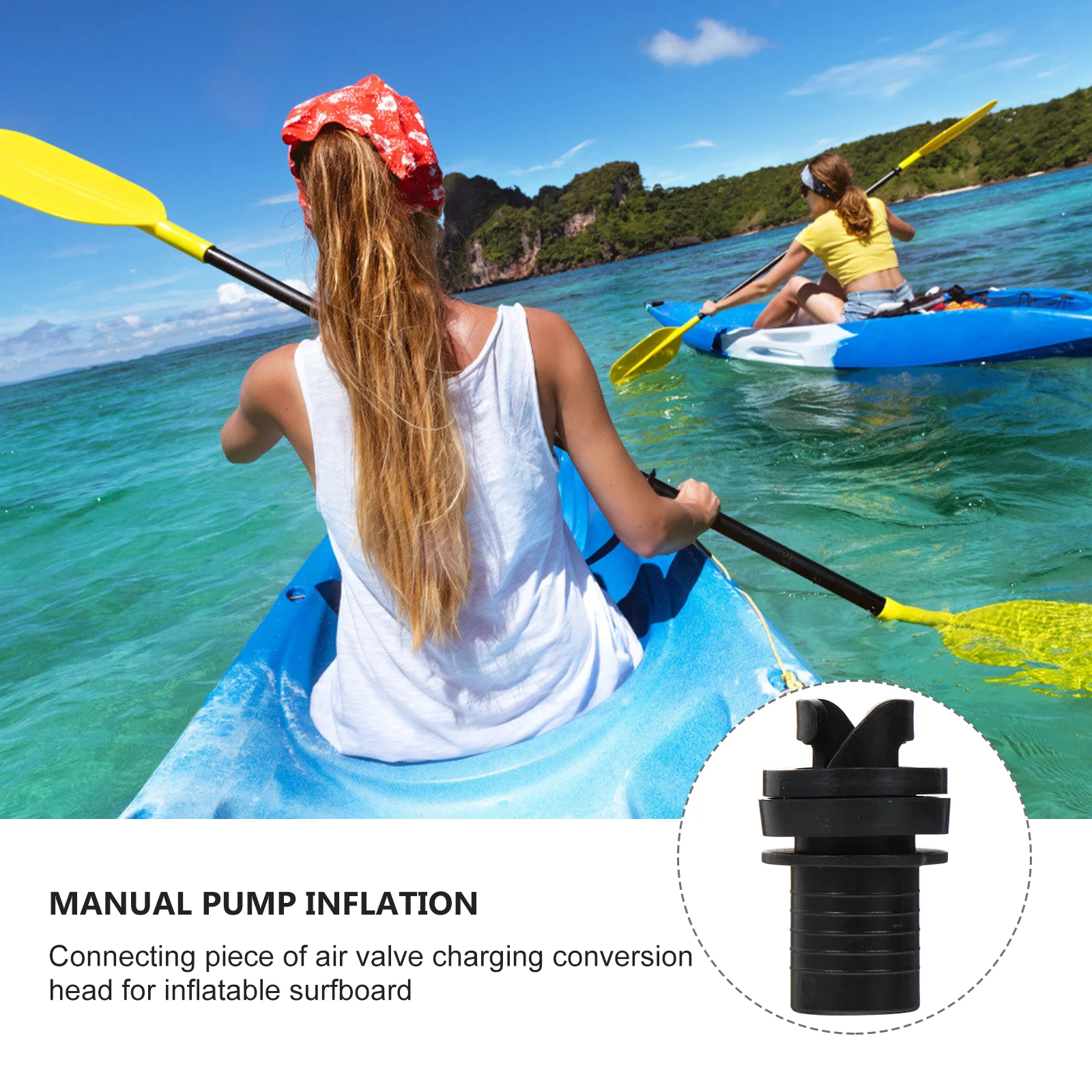 

Air Valve Connector Boat Tube Plug Pump Adapter Adaptor Inflator Inflatable Nozzle for Kayak Hose
