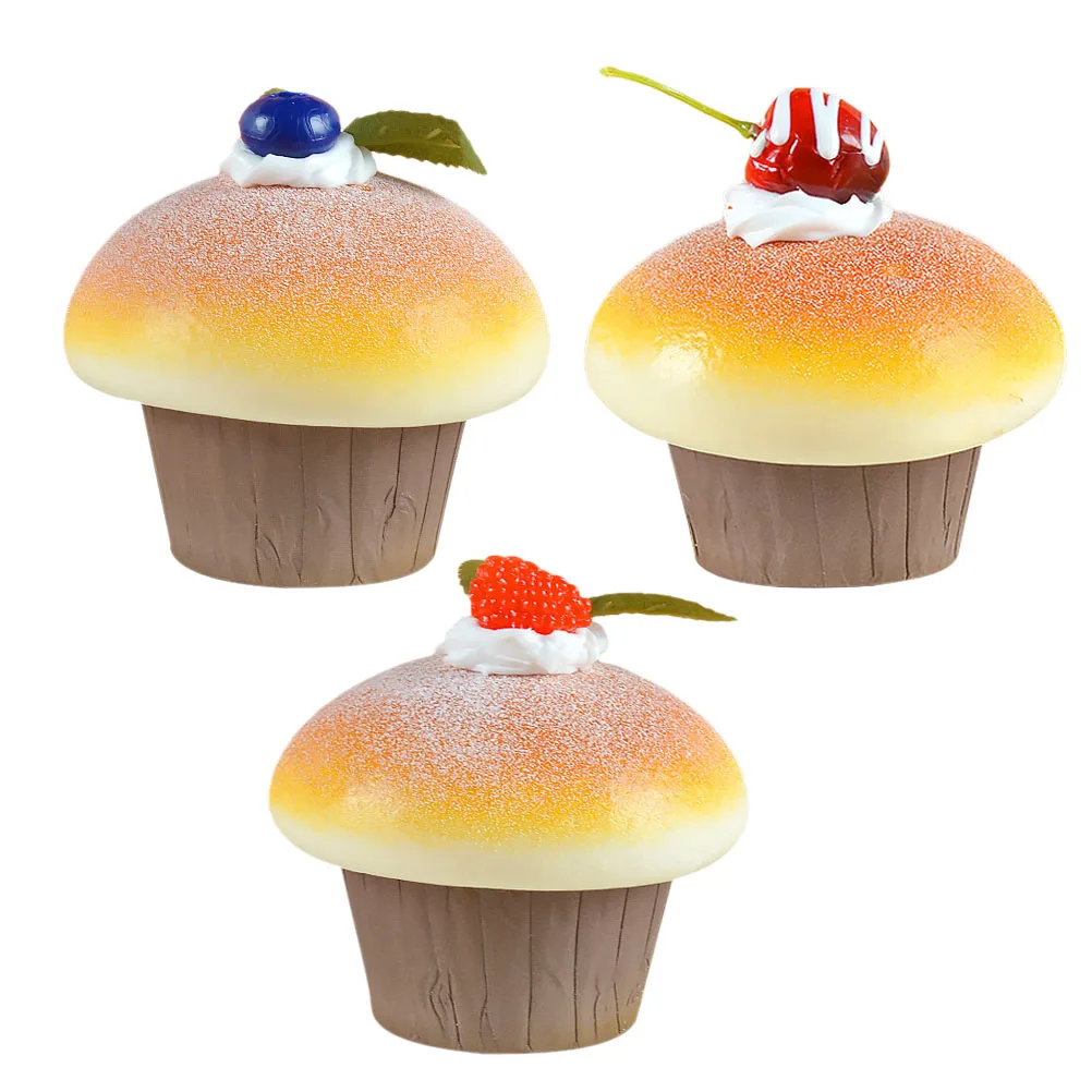 

Simulated Mushroom Bread Cake Artificial Food Model Display Props Realistic Decoration for Home Kitchen Shop Bakery Restaurant