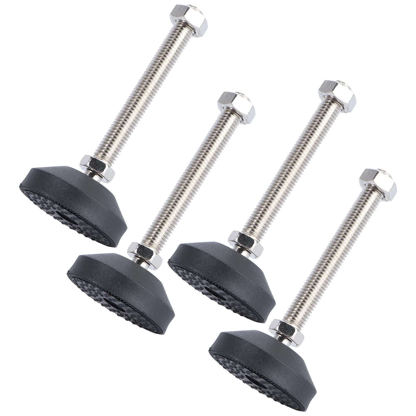 

4pcs Anti-Slip Foot Pads Adjustable Height Furniture Legs D50Xm12X100 For Mechanical Equipment Support Metal Bearing Cup
