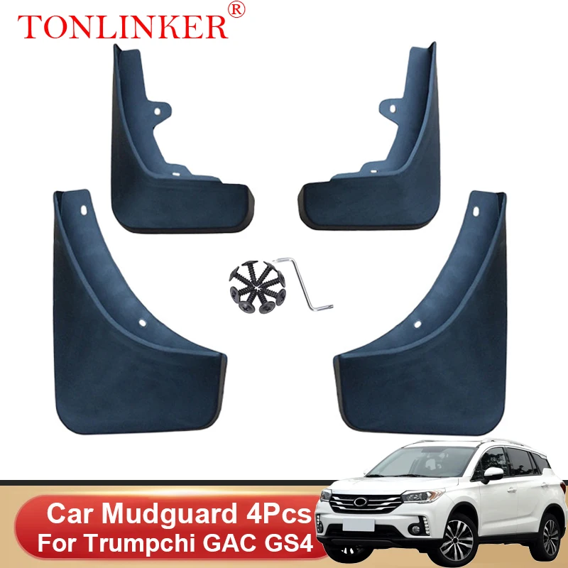 

TONLINKER Car Mudguard For Trumpchi GAC GS4 2021 2022-Present Front Rear Mudguards Splash Guards Fender Mudflaps 4Pcs Accessorie