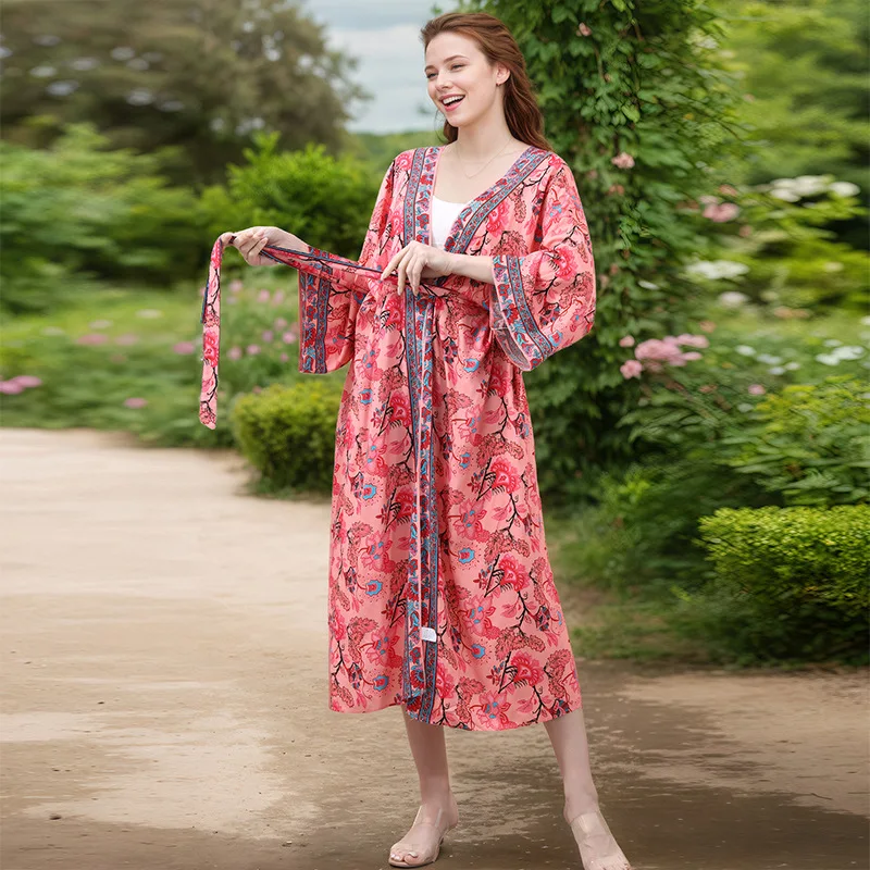 Vestido largo de playa saida de Praia para cubrir la playa Kaftan Sarong Vestido Ropa de baño cubrir Ropa de Playa Túnica Playa