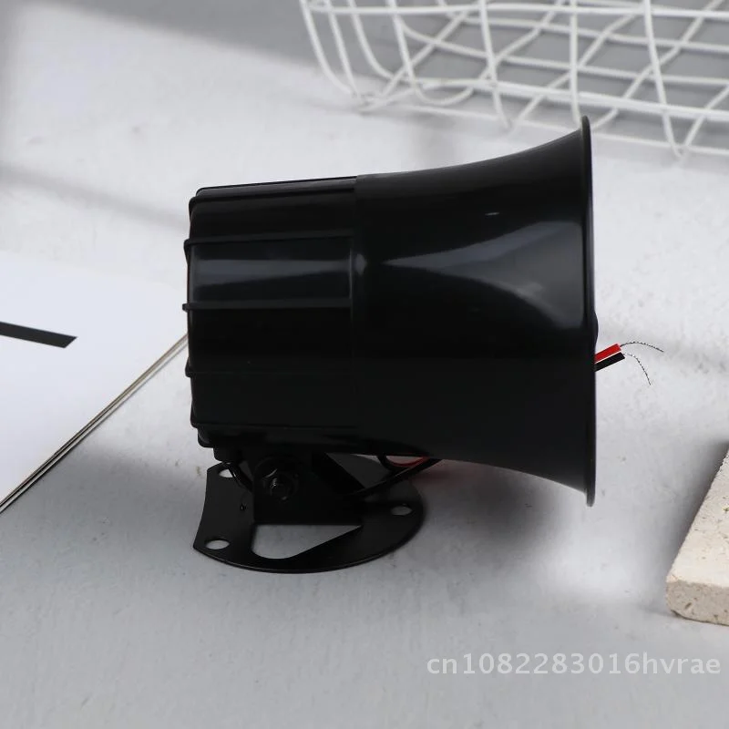 🚨 | صفارة إنذار مضادة للسرقة متوافقة مع مضيف ES-626 - بوق إنذار أمان خارجي عالي الديسيبل تيار مستمر 12 فولت للداخلية/الخارجية #4