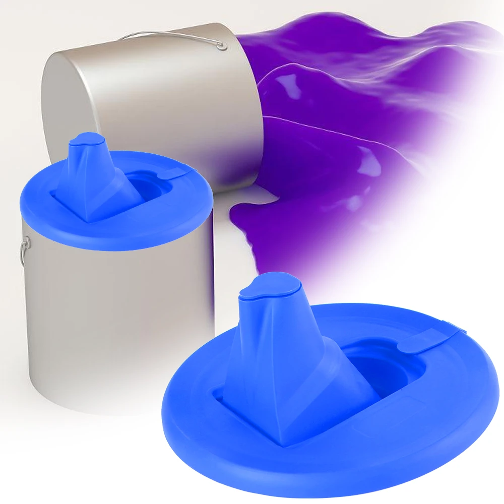

With Collapsible Spout Paint Pouring Supplies with Ventilation Hole for Paint Storage Sealed Paint Can Lid Retractable Spout