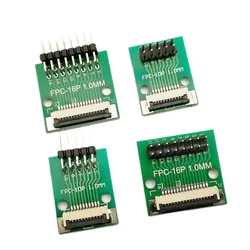 1 adet FPC/FFC adaptör panosu 1.0mm için 2.54mm konnektör düz iğne ve kavisli Pin 4/6/8/10/12/14/16/20/24/30 Pin