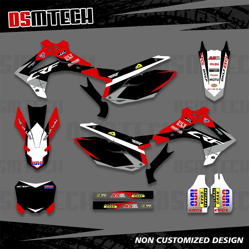 

DSMTECH Graphics Decals Stickers Background For HONDA CRF250 CRF 250 2014 2015 2016 2017 CRF450 CRF 450 2013 2014 2015 2016