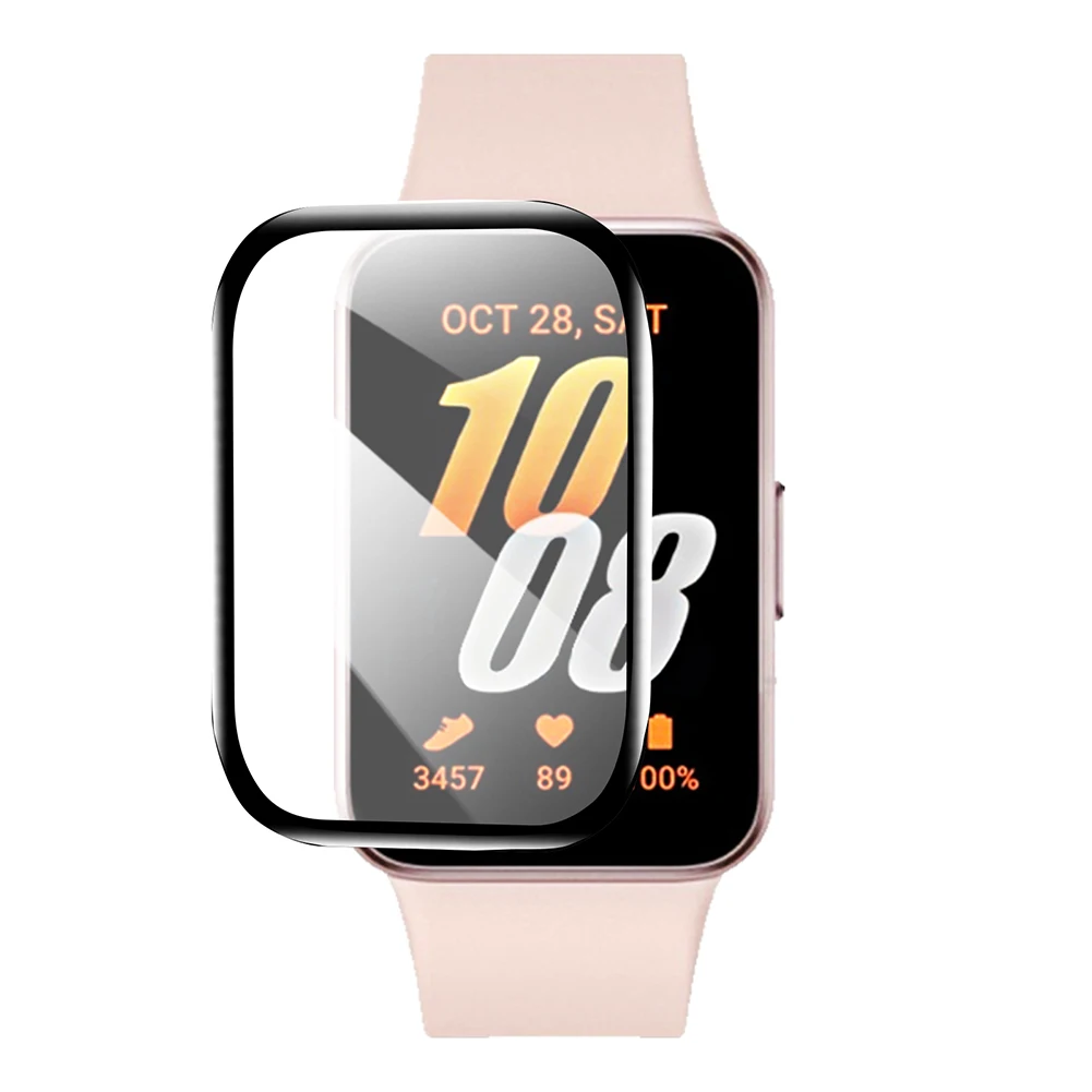 

2 упаковки, 3D изогнутая защитная пленка для экрана, защита от царапин, ТПУ/ПММА, защита от отпечатков пальцев для часов Samsung Galaxy Fit 3 2024