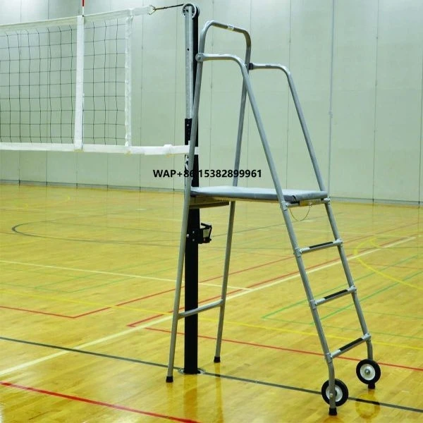 

Portable Volleyball Referee Stands with Protective Coats Option to Add Wheels