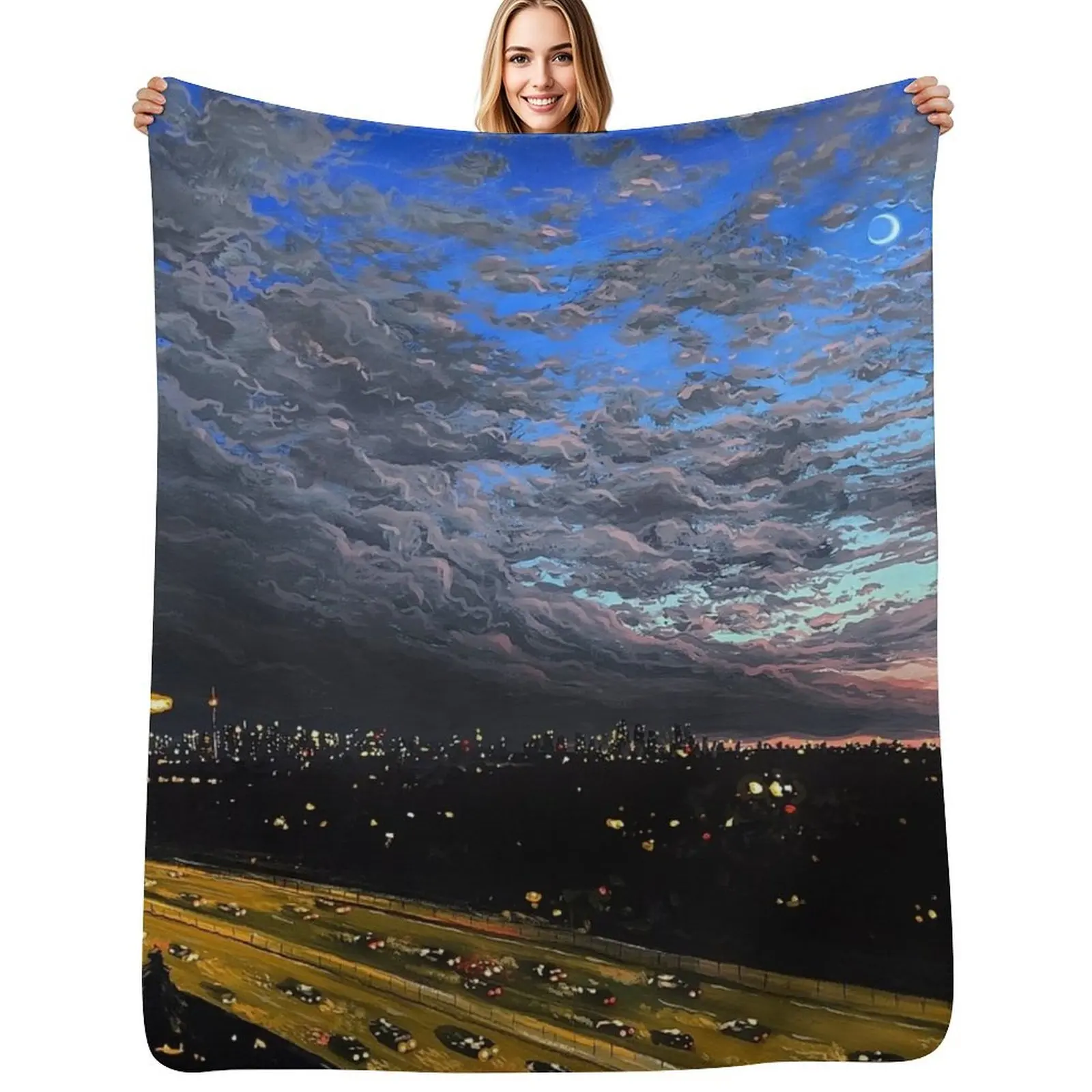 Night Cruiser Throw Blanket Luxury Thicken Luxury Designer blankets and throws Furrys Beach Warm Blankets