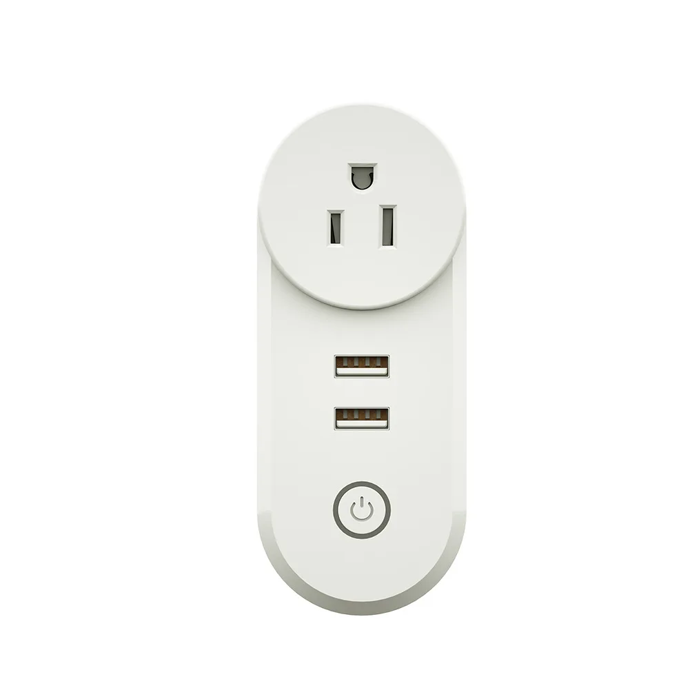 Graffiti Zigbee Smart Home European Standard Socket Dual USBapp Timing Voice Smart Socket Smart Plug