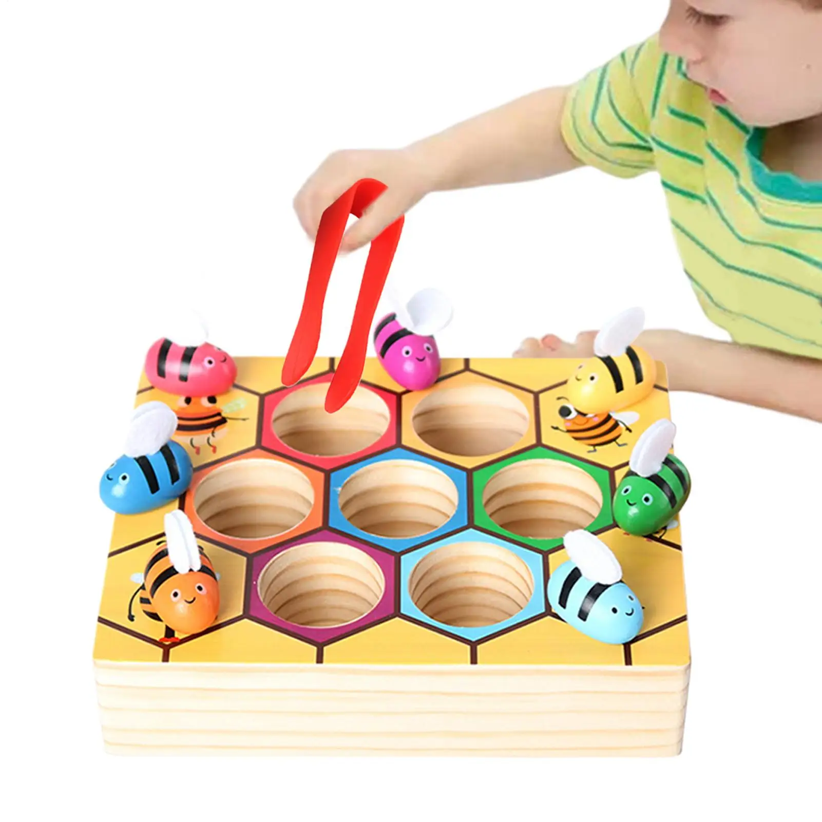 

Color Sorting Toys Bee Trap Color Matching Game Educational Learning Toy Teaching Aids For Ages 3 Boys Girls Preschool Classroom