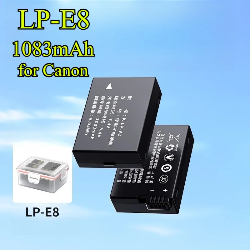 1083Mah LP-E8 Batte…