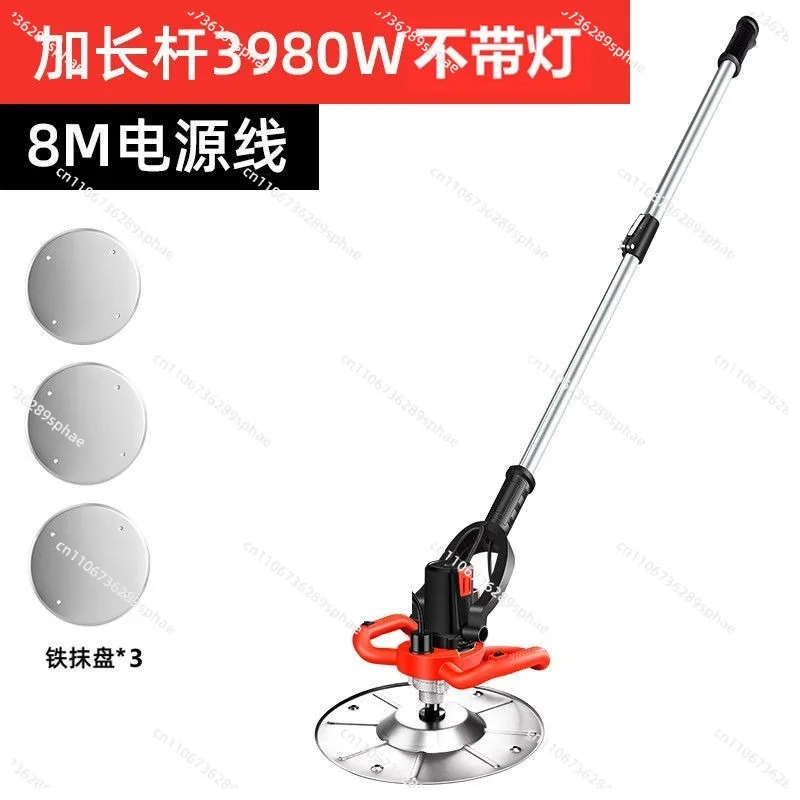 Lithium Battery Small Cement Concrete Polisher Wall Plaster Small Flat Cement Electric Trowel Road Surface Light Collector