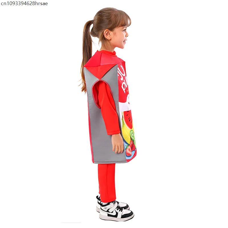 صبي صندوق عصير فستان بتصميم حالم لجميع القديسين فتاة عصير الحقيبة شرب علب الاغذية زي الطفل #3