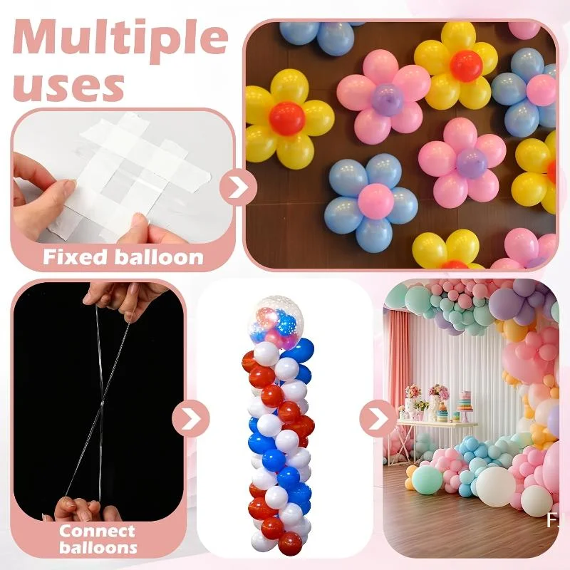 [YU]50/100Pcs Large Clear Rubber Bands Durable Anti Aging For Office Organization Packaging DIY Crafts Arches & Garlands