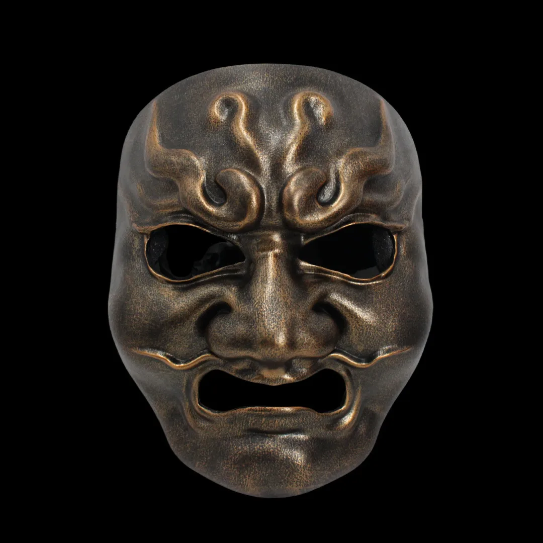 

Party Mask Chinese Mythical King Arhat Grimace Mask Handmade Resin Craft Mask