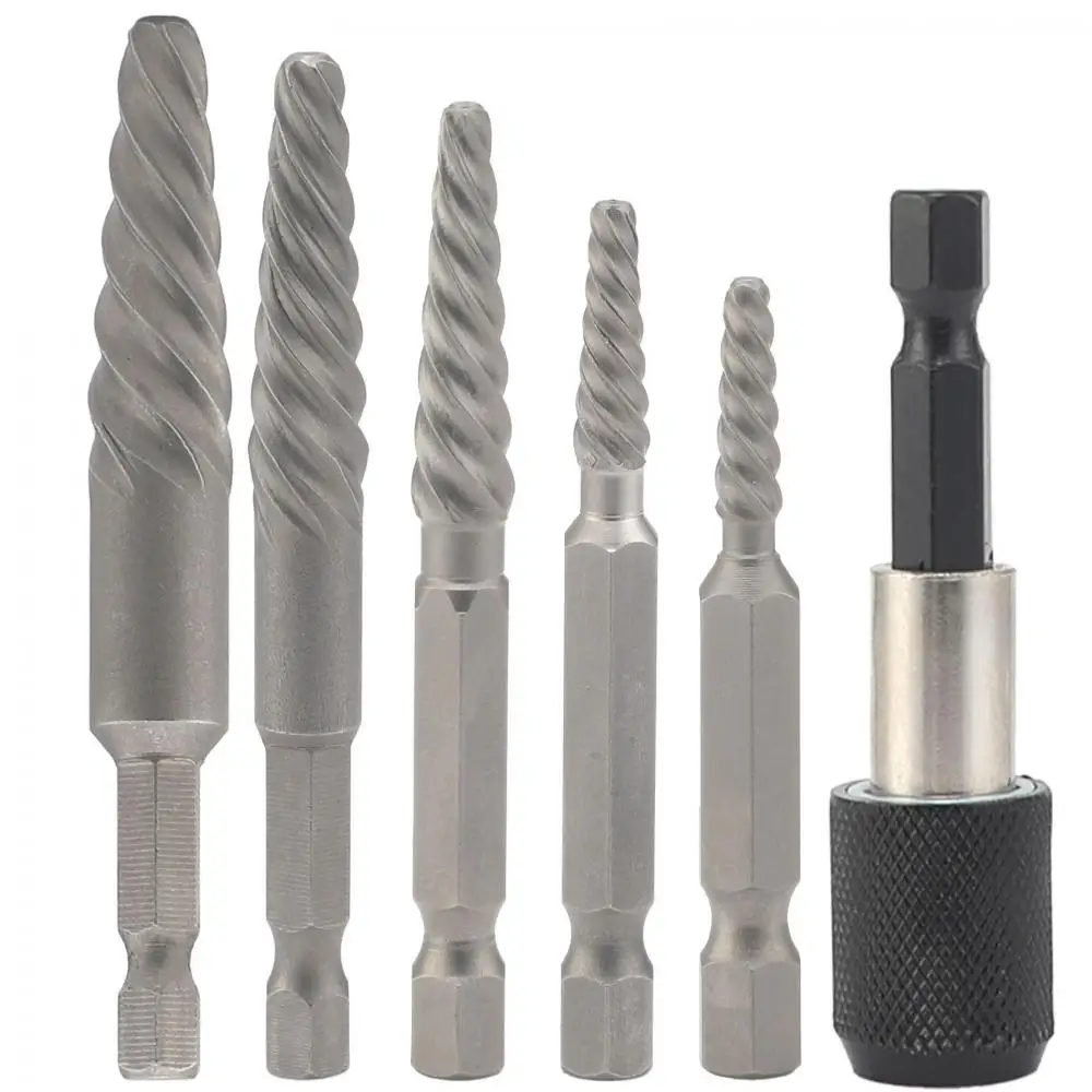 High speed steel drill set 6pcs screw extractor set