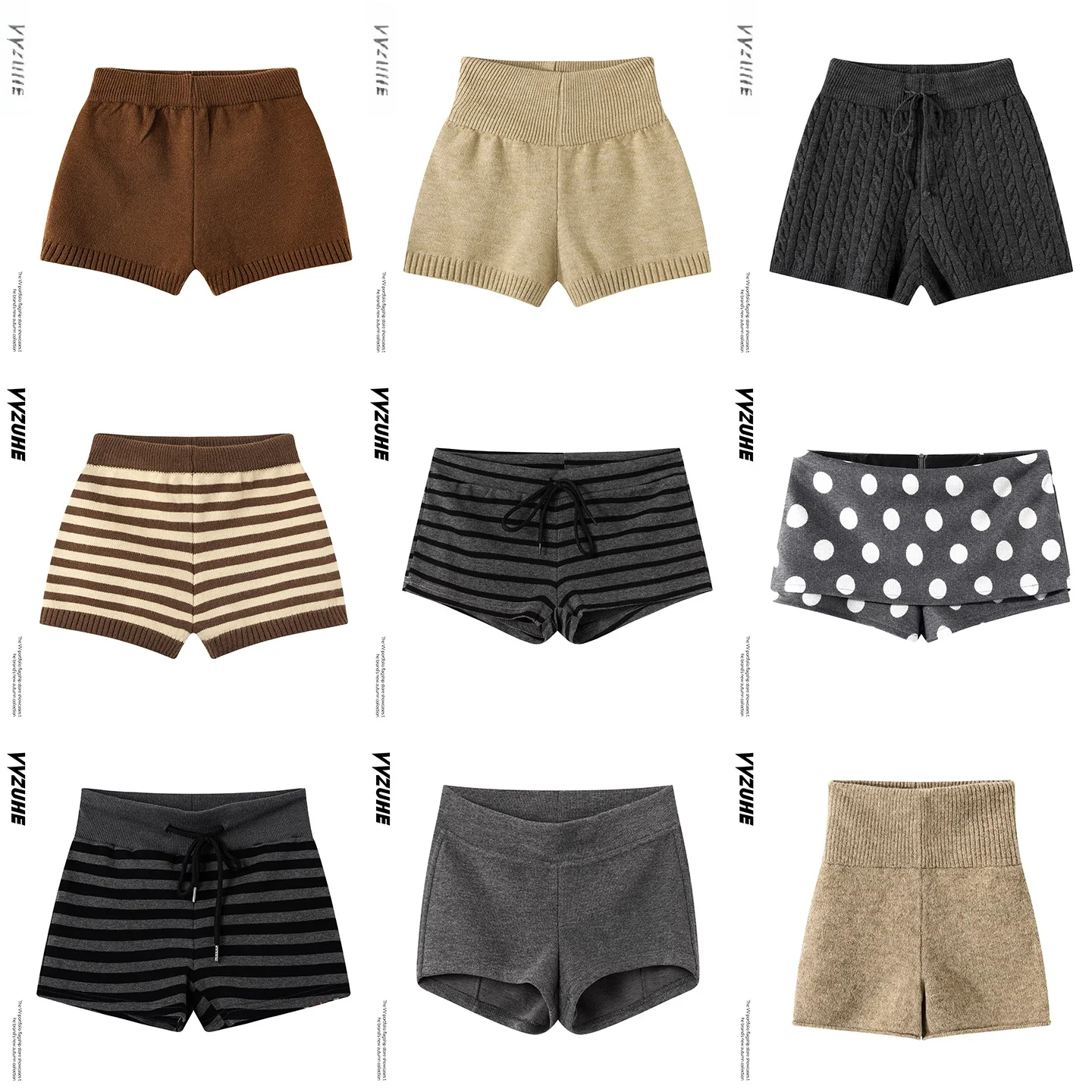 

American Style Sexy Stripe Polka Dot Base Layer Shorts Women Summer Slim High Waist Outerwear Sexy Butt Lifting Small Size Pants