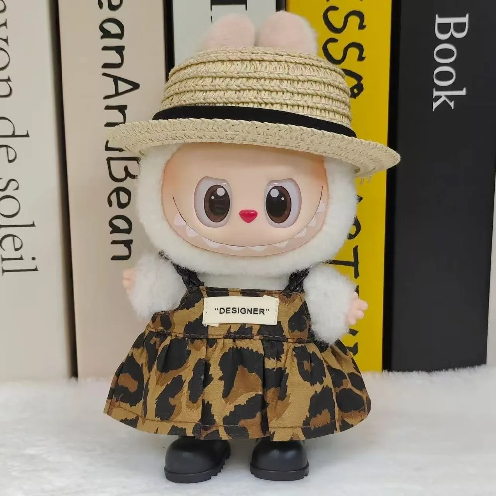 Mini Plüsch Puppe Kleidung Outfit Zubehör Für Korea Kpop Exo Labubu V1 V2 Idol Puppen Pit streifen klettern anzug Kleidung Geschenk