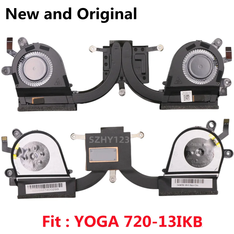 Original Cpu Ventilador de Refrigeração Cooler Dissipador de Calor para Lenovo Ideapad Yoga 72013ikb Portátil 5h40n67860 Novo