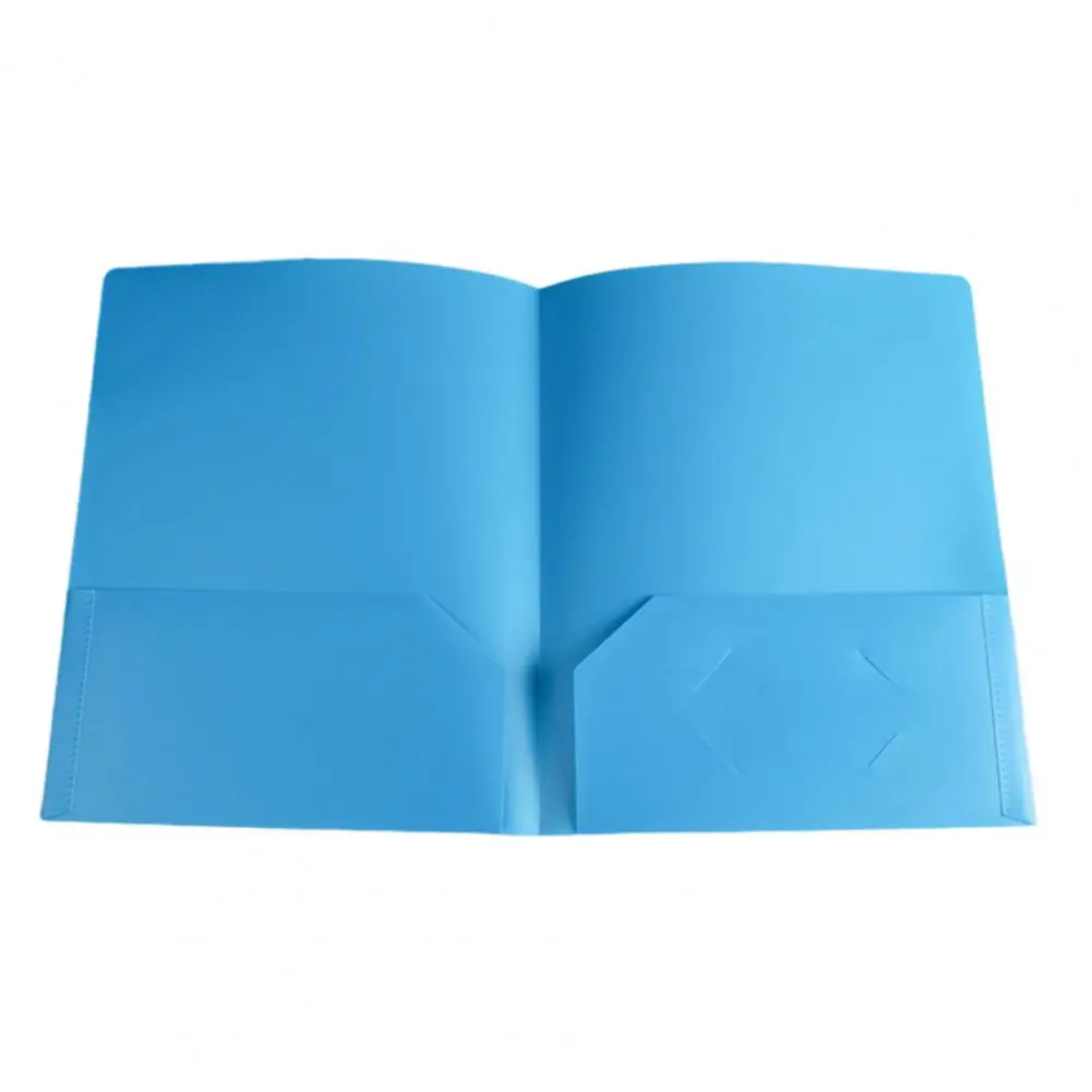 Colored File Folders File Folders with Pockets Waterproof Plastic Document Organizer with Business Card Slot for Office