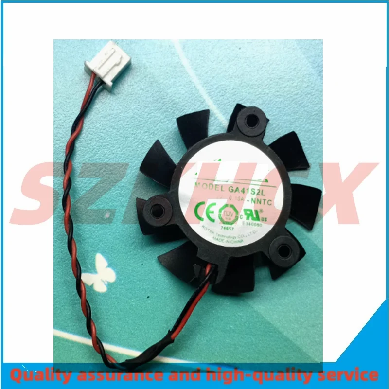 1PCS/LOT APISTEK GA41S2L DC 12V 0.10A Dia. 36mm C.T.C 26mm 2-Wire Graphics Fan