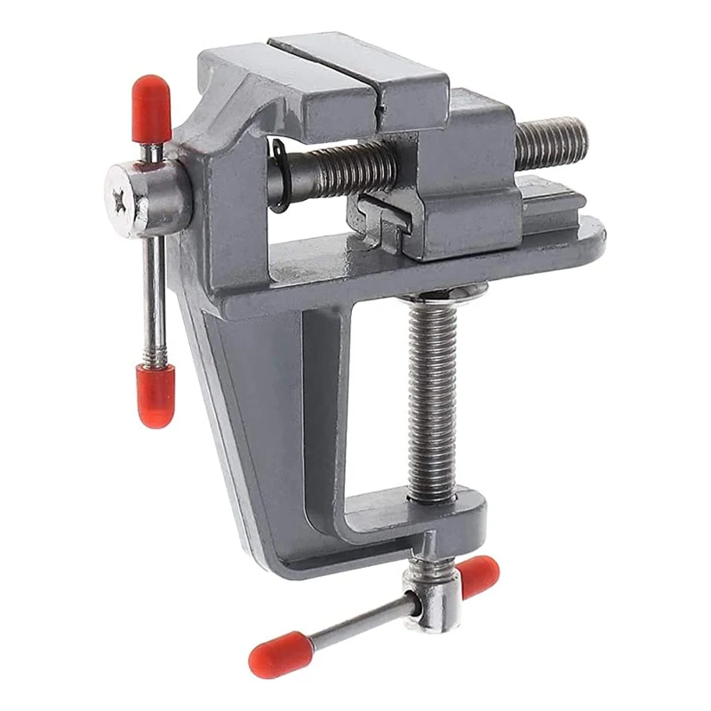 Universal Table Vise Home 35mm Aluminum Mini Hobby Clamp on Table Bench Vise DIY Household Flat Mouth Table Vise Hand Tools