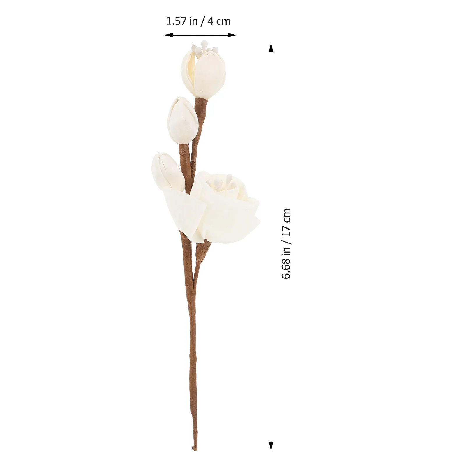 3Pcs Rice Paper Diffuser Sticks Elegant Plum Blossom Design Aromatherapy Replacement Sticks for Bathroom Bedroom Living Room