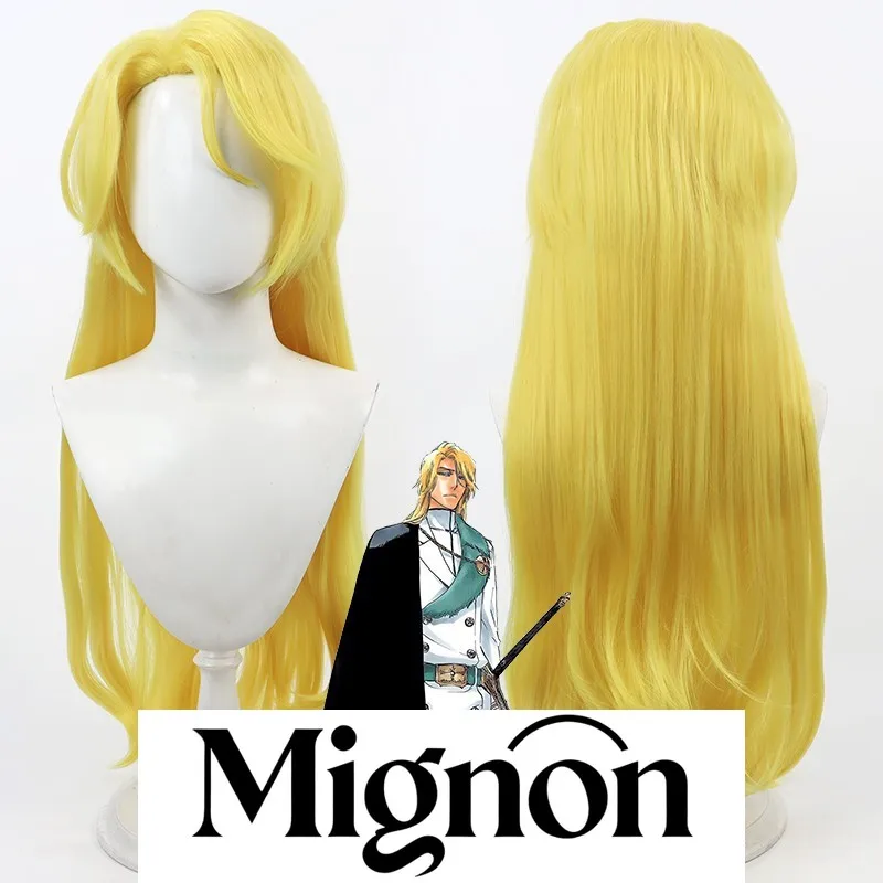 

Парик для косплея Bleach Jugram Haschwalth, желтые многослойные рваные корни, подарок на Хэллоуин
