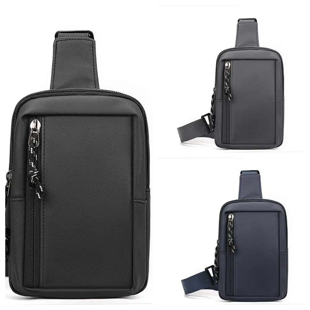 Casual Side Sling Men Chest Bag Oxford Crossbody Bag Male Shoulder Bag Solid Color Phone Bag Man Phone Bag Sport