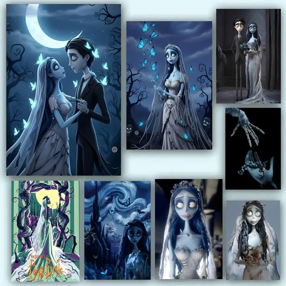 Anime C-Corpse Bride Poster Room Decor Home Wall Art Printing Waterproof Garage Bed Room Posters Gift