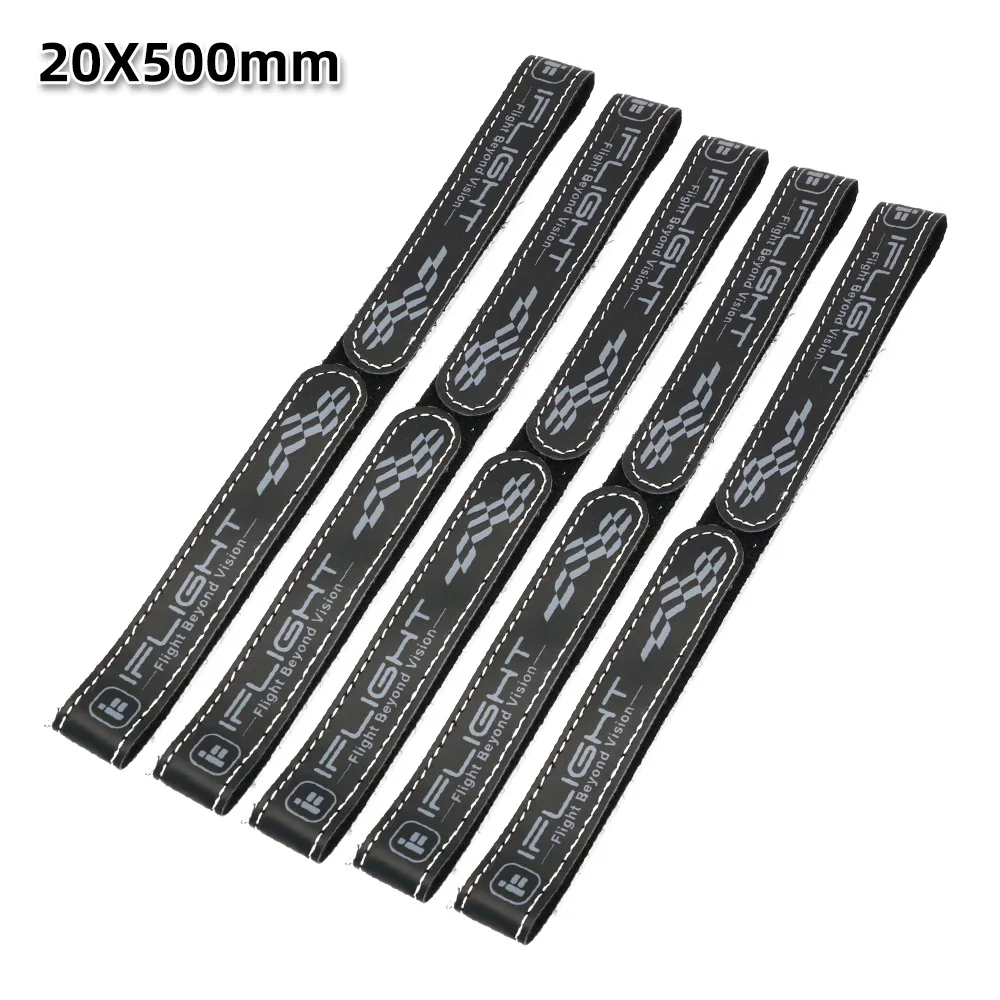5 Stück IFlight 20mm 15mm Breite 500mm 400mm 300mm 250mm 200mm Länge Mikrofaser-Akku-Gurt Rutschfester Gürtel für FPV