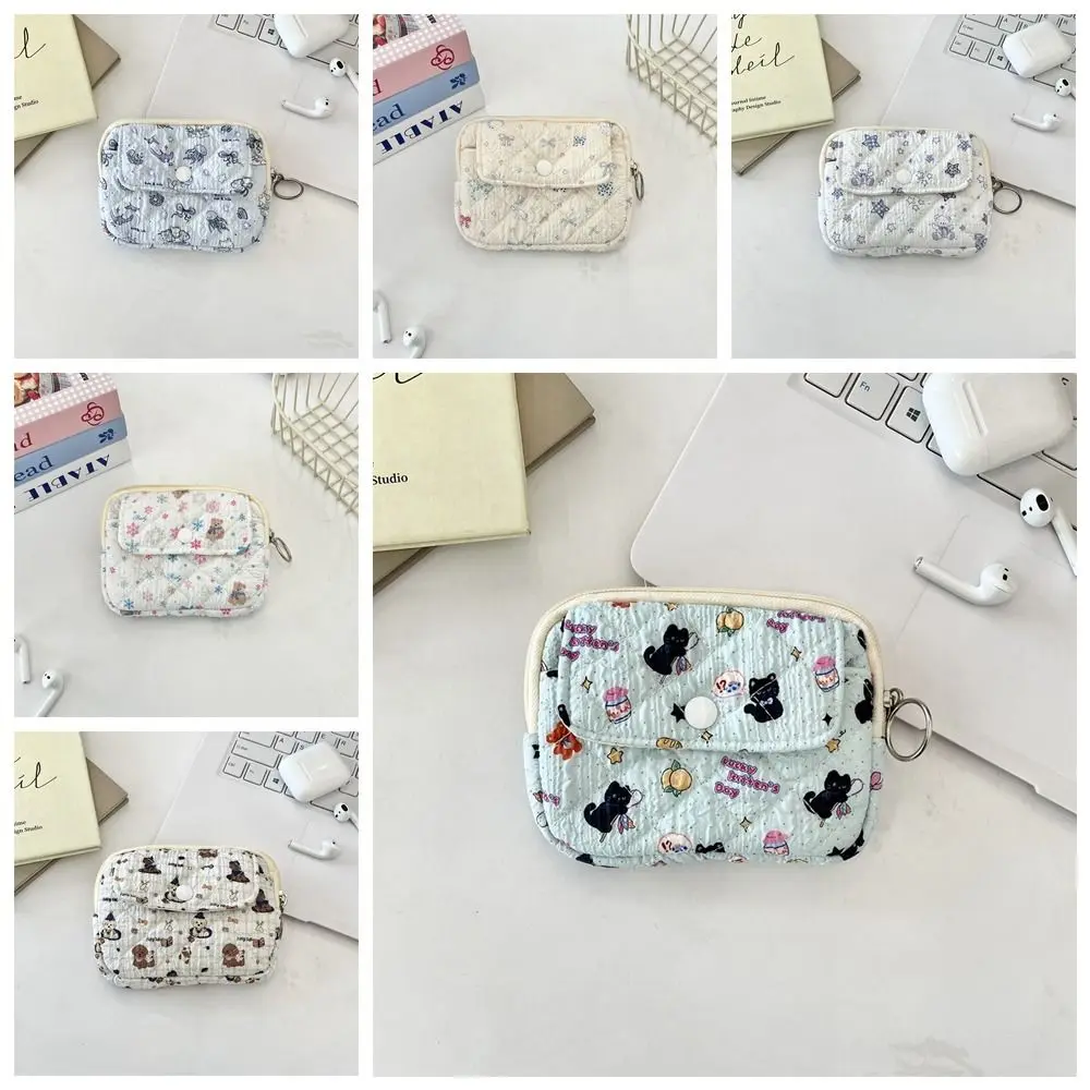 

Мини-кошелек для монет с мультяшным принтом, корейский стиль, многофункциональный, милый кошелек, держатель для карт, сумка для упаковки ювелирных изделий