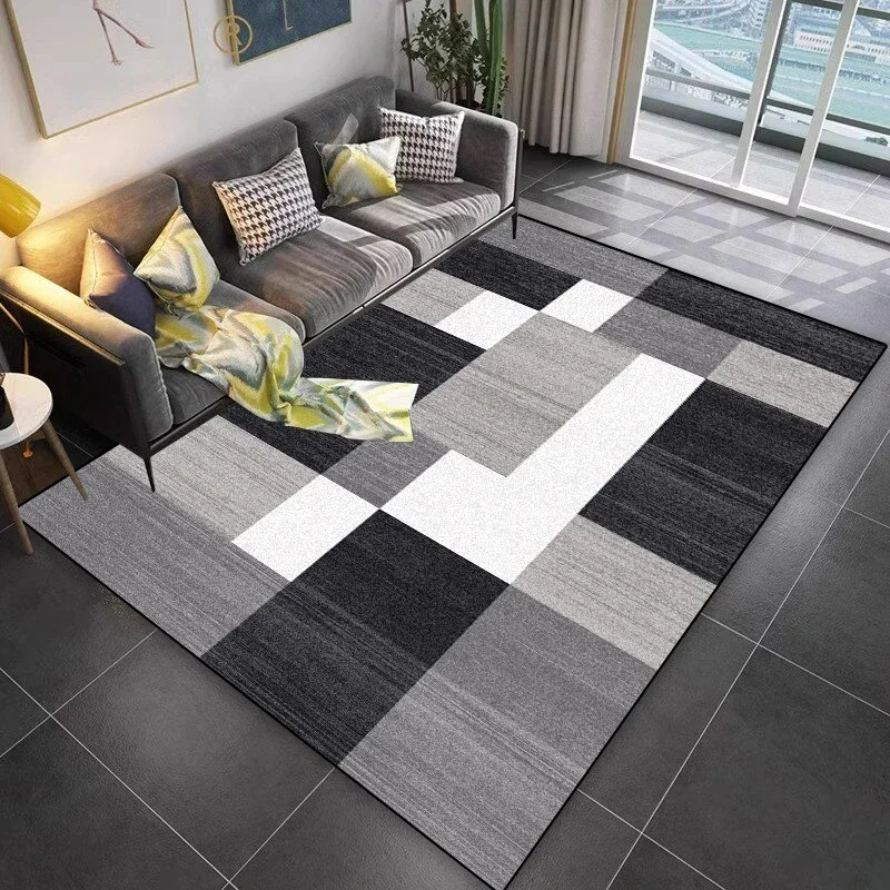 Lattice Design Carpet Living Room Geometric Pattern Decoration Sofa Non-slip Rugs 200x300 Lounge Short Velvet Coffee Tables Mats