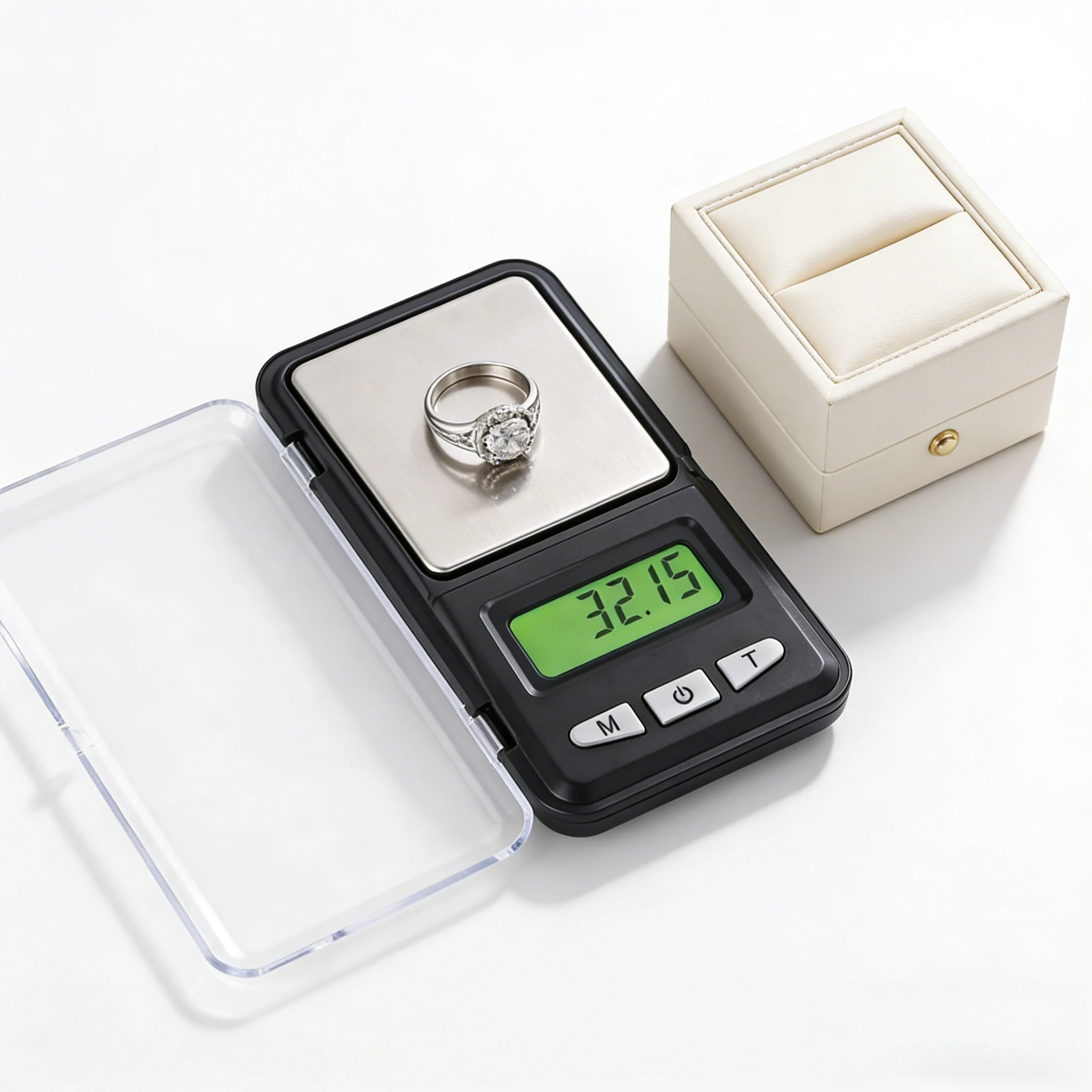 Mini Portable Digital Jewelry Scale 0.1/0.01g High Accuracy Electronic Pocket Scale for Gold Silver Food Kitchen Weight Balance