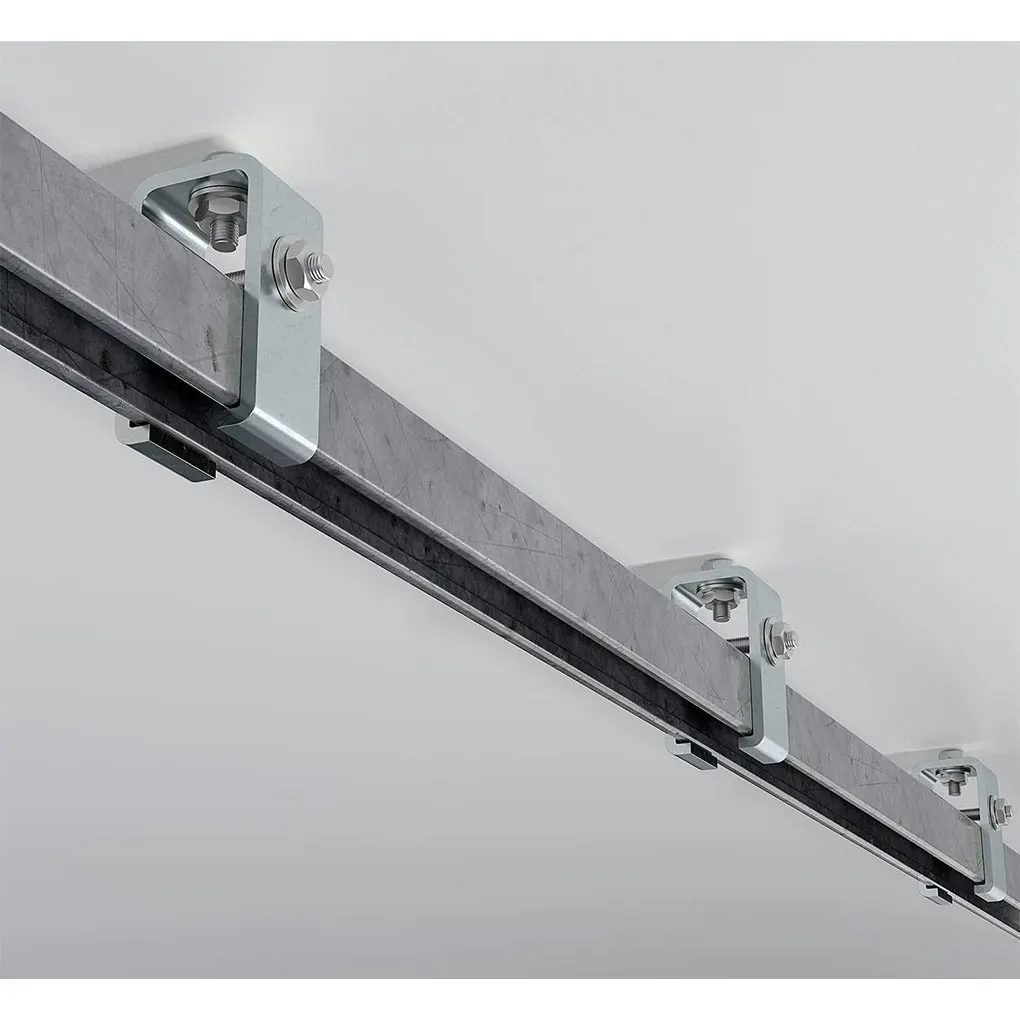 Iron Intermediate Support Hange Bracket Sturdy Support For Trolley Track Channel Trolley Bracket